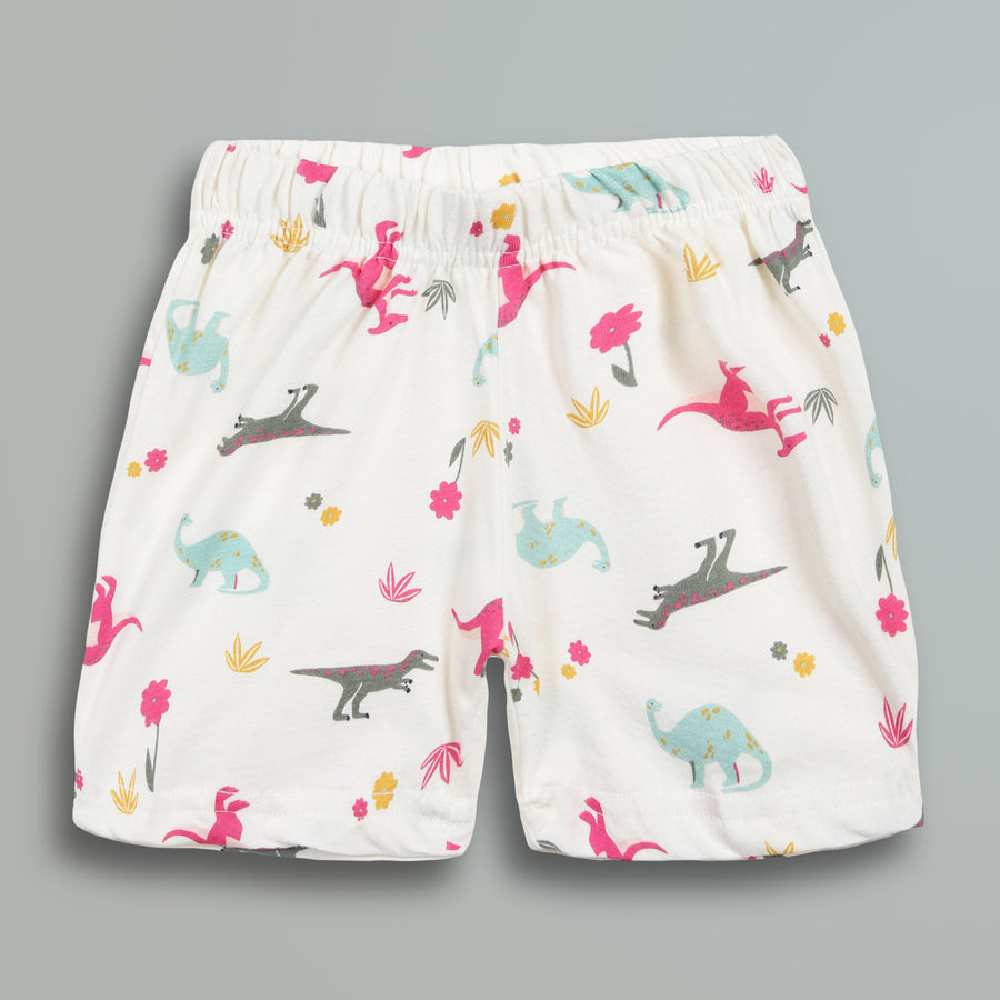 100% Cotton Co-Ord Sets | Little Kids | Vibrant Dino Print - Urbanrac