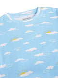 Organic Cotton Sleepwear Set for Toddlers| Cloud print - Urbanrac