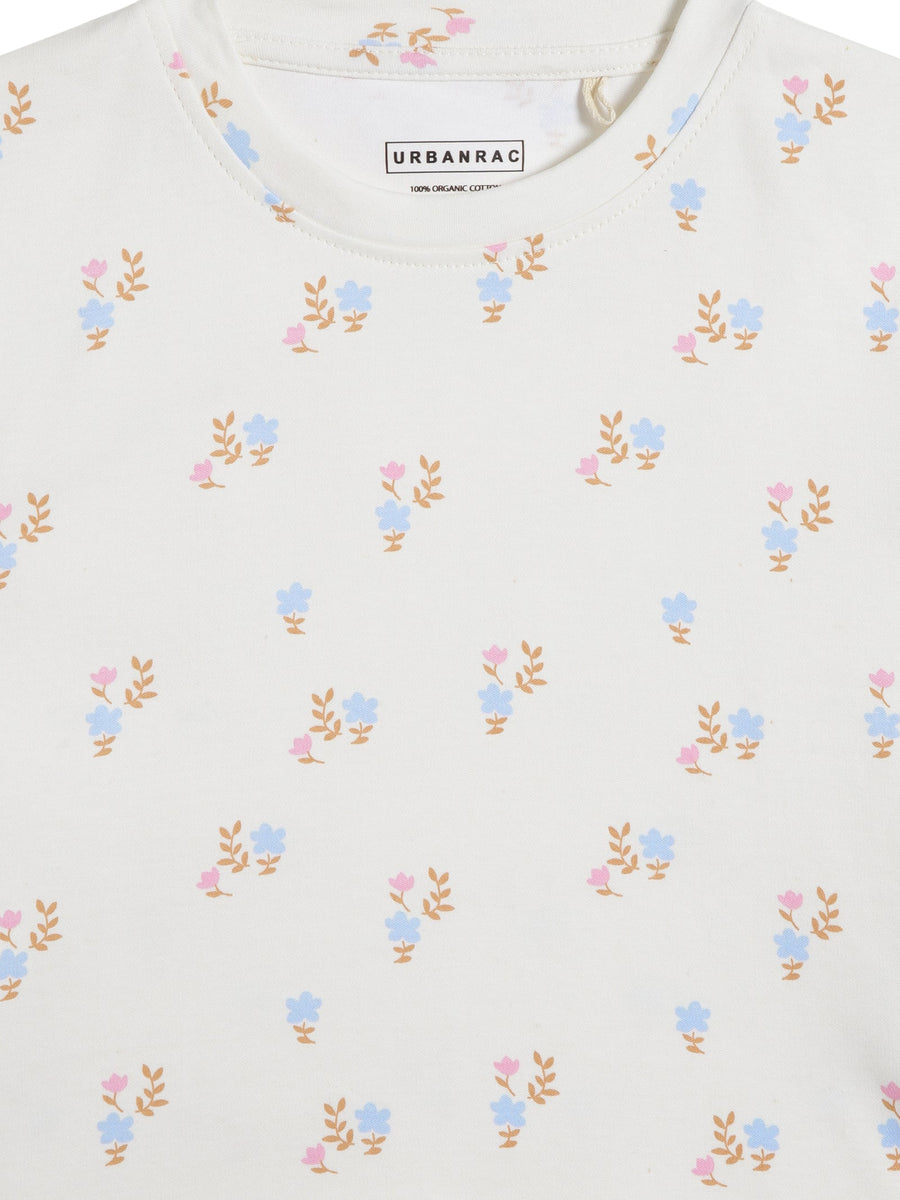 GOTS Certified Organic Cotton Sleepwear Set for Toddlers | Floral Print - Urbanrac