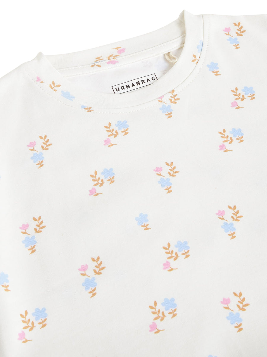 GOTS Certified Organic Cotton Sleepwear Set for Toddlers | Floral Print - Urbanrac