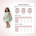 Pastel Aqua Green Floral Sleeveless Cotton Dress for Little Girls