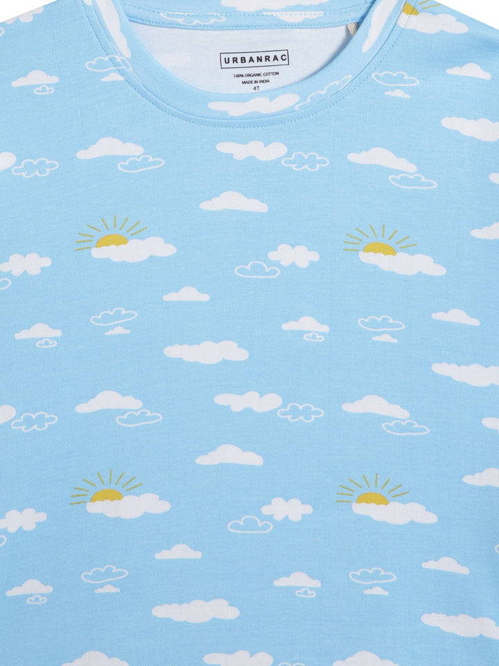 Organic Cotton Sleepwear for Toddlers| Cloud print