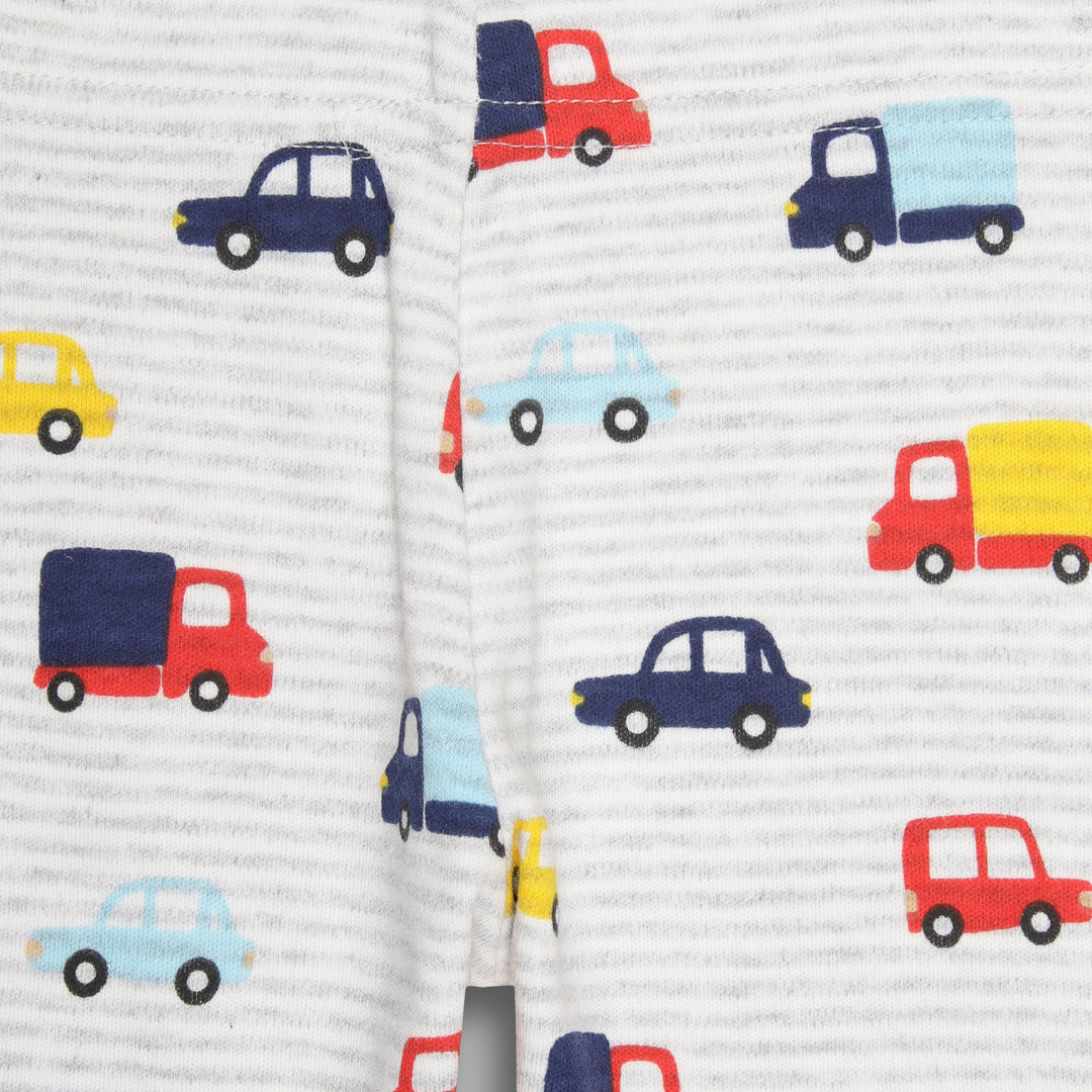 Cotton Onesies and Pant Set for Babies | Sleepwear | Cars and Trucks Print