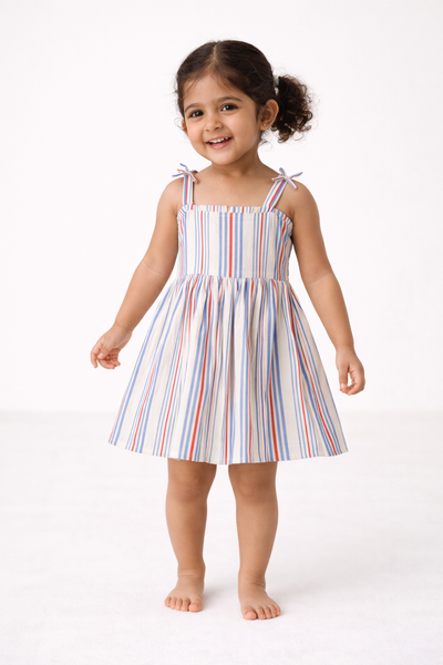 Strip Cotton dress