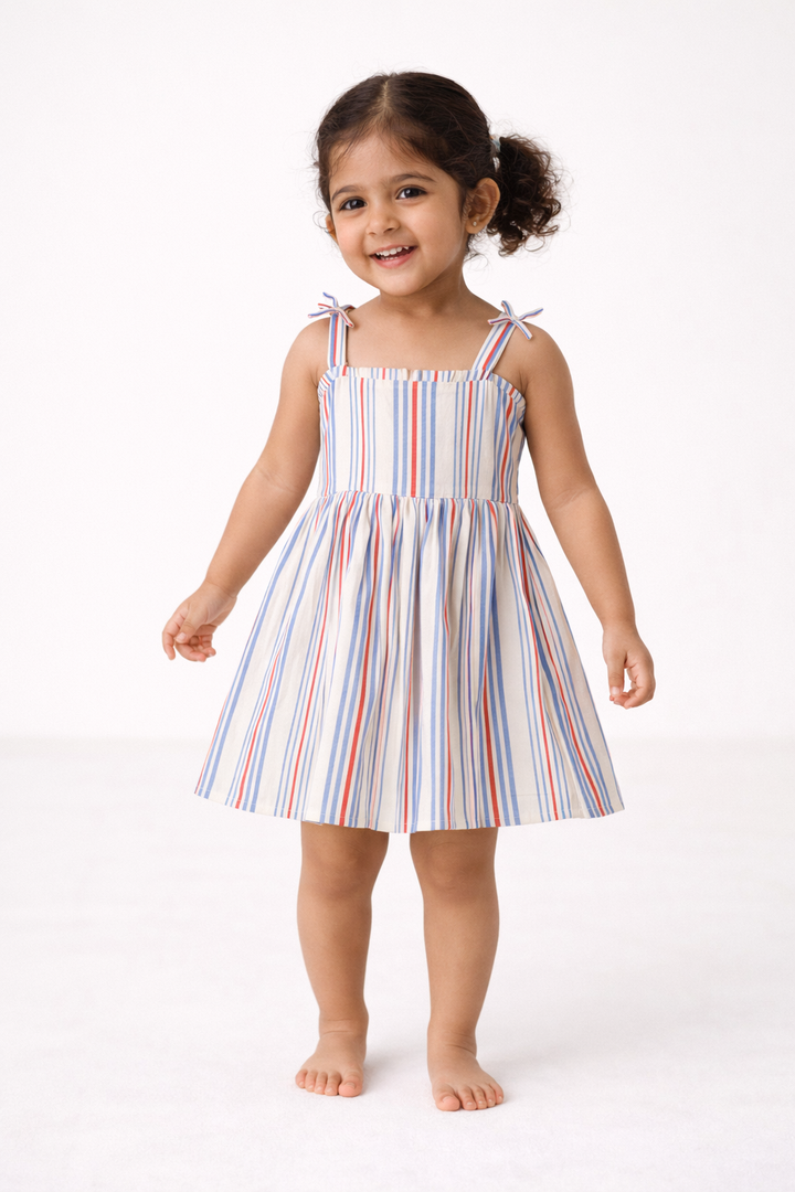 Strip Cotton dress