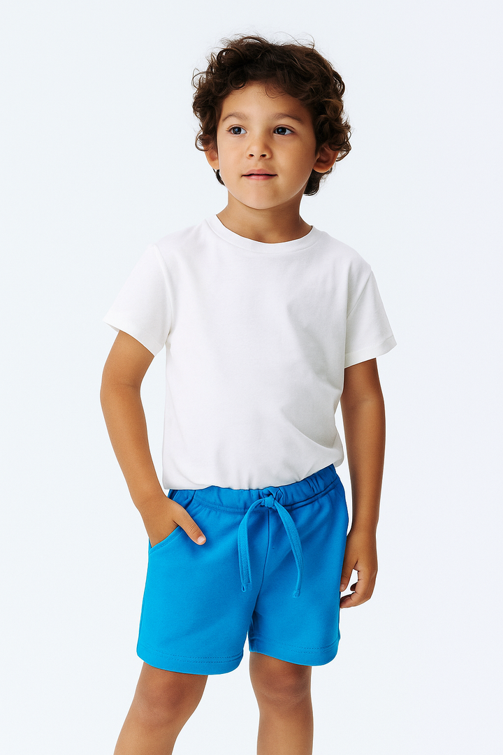 Everyday Comfort Kids’ Shorts – Pack of 2 (Navy & Sky Blue)