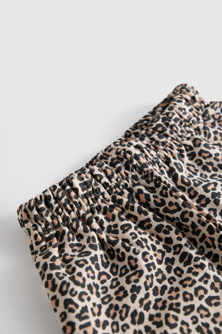Leopard Print Ruffle Sweatshirt and Jogger Set