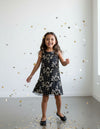 Black sequence party dress for girls