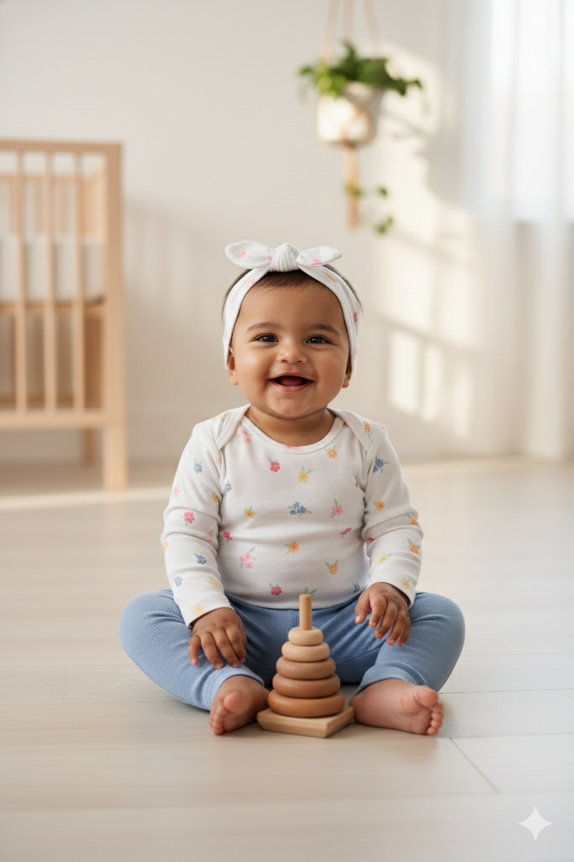 Urbanrac Floral Bloom 2-Pack Onesies + Bows