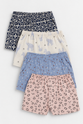 Girls Cotton Shorts - 4 Pack