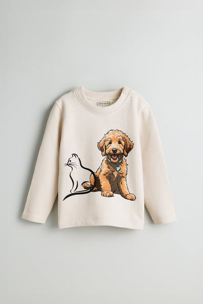 GOTS Certified Organic Cotton Sweatshirt  | Dog and Cat | Unisex | Kids