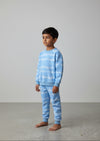 Sweatshirt Set - Blue tie dye