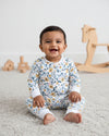 2 Way Double Zipper Sleepsuit for Babies | Floral