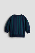 Fleece Sweatshirt & Jogger Set for Babies – Navy/Green