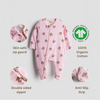 GOTS Certified Organic Cotton Sleepsuit for Babies | Teddy