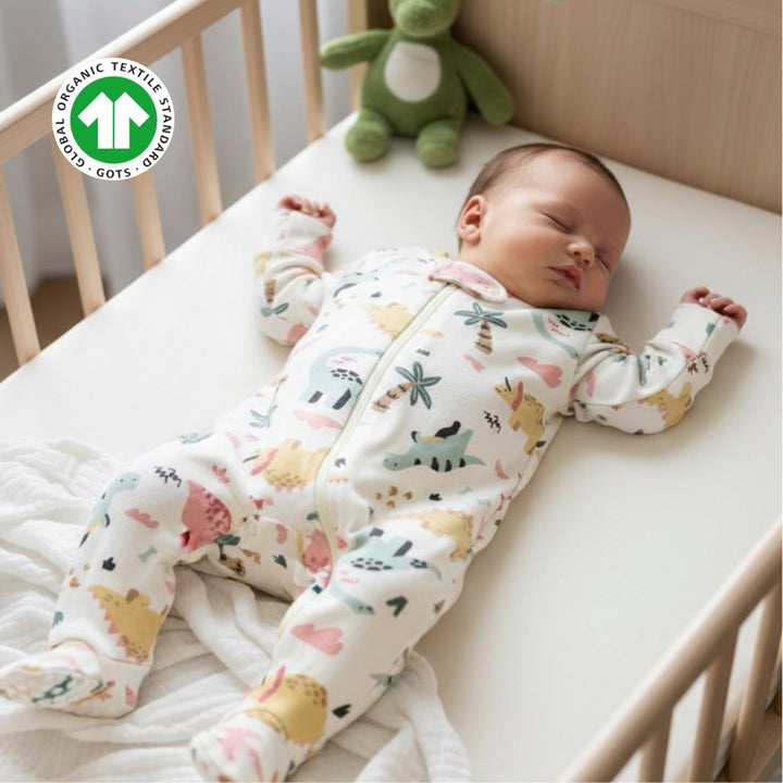 GOTS Certified Organic Cotton Sleepwear for Babies | Dino