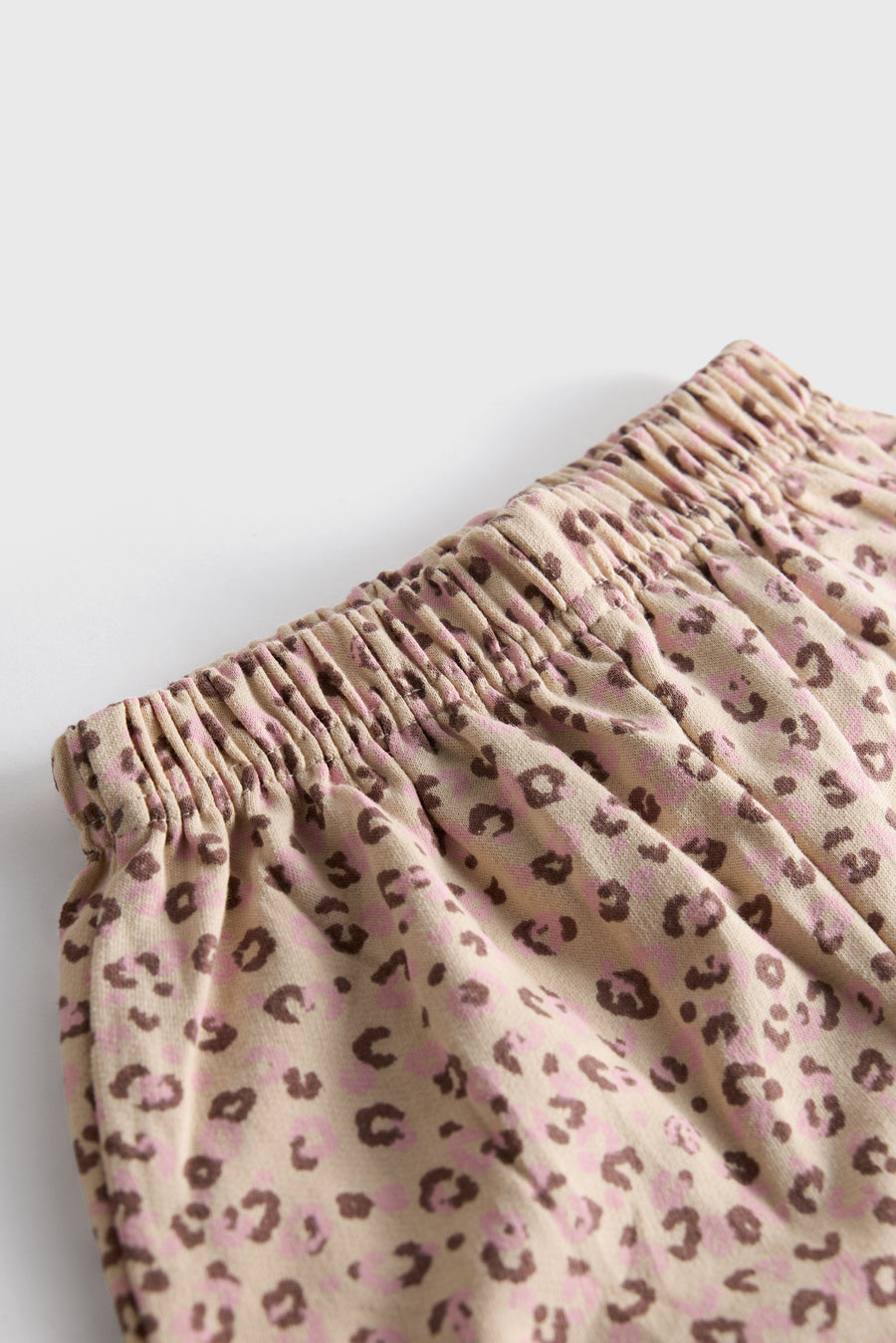Pink Leopard Ruffle Sweatshirt and Jogger Set