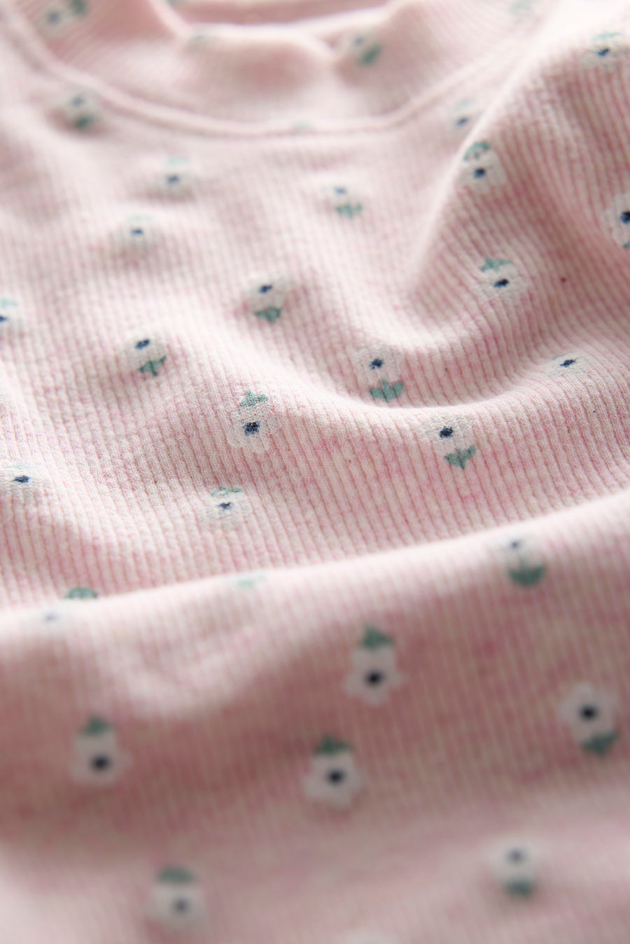 100% Cotton Onesies and Pant Set| 7 - Piece Newborn Essentials Set – Pink Daisy