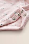 100% Cotton Onesies and Pant Set| 7 - Piece Newborn Essentials Set – Pink Daisy