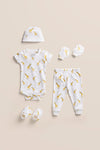 100% Cotton Onesies and Pant Set| Gentle Giraffe 7-Piece Newborn Cotton Clothing Set