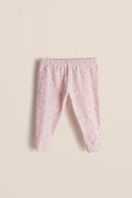 100% Cotton Onesies and Pant Set| 7 - Piece Newborn Essentials Set – Pink Daisy