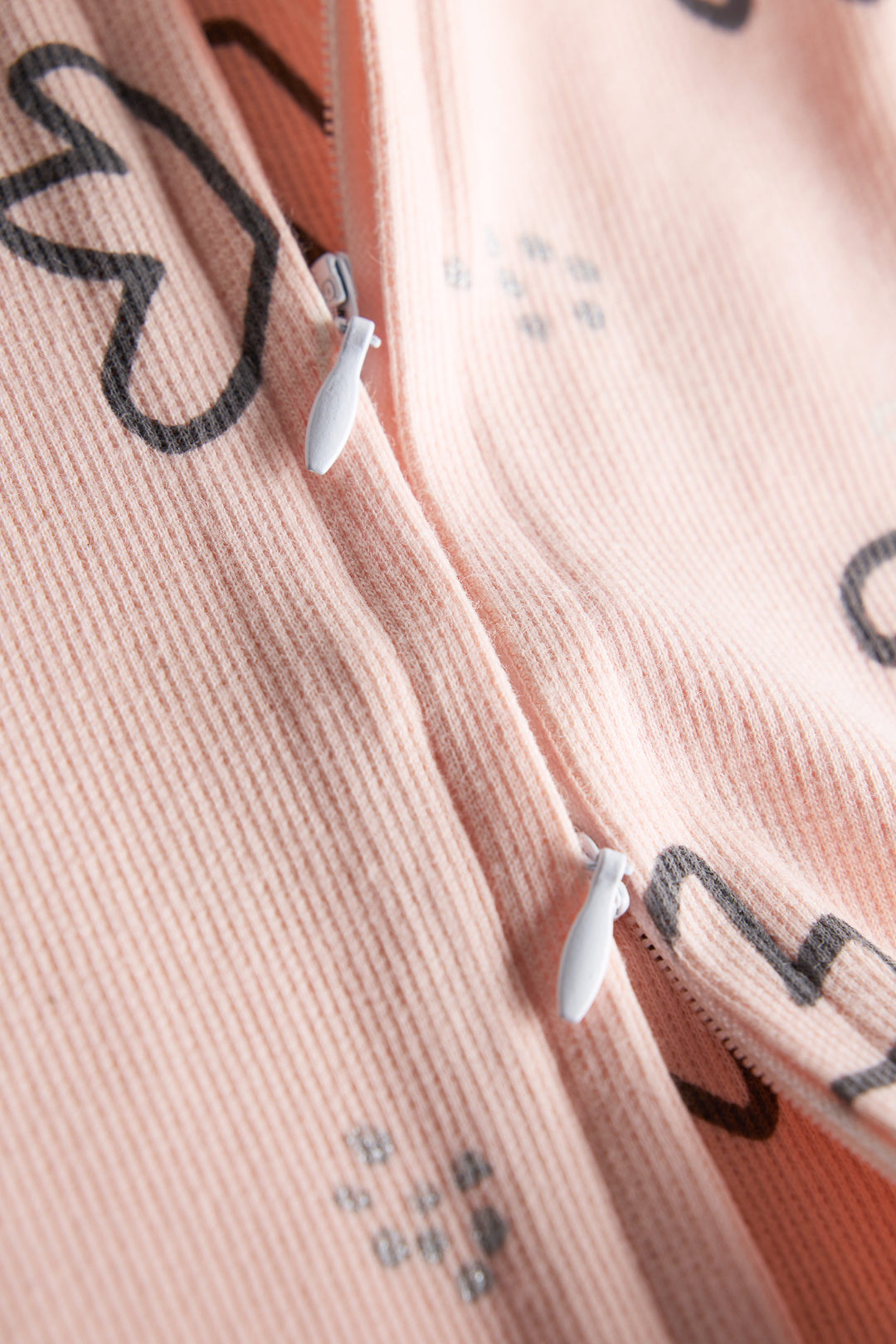 100% Cotton Baby Zipper Sleepsuit with Feet | Babies Sleepwear | Unisex | Peachy