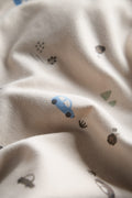 2 Way Double Zipper Sleepsuit with Feet For Babies | Car Print