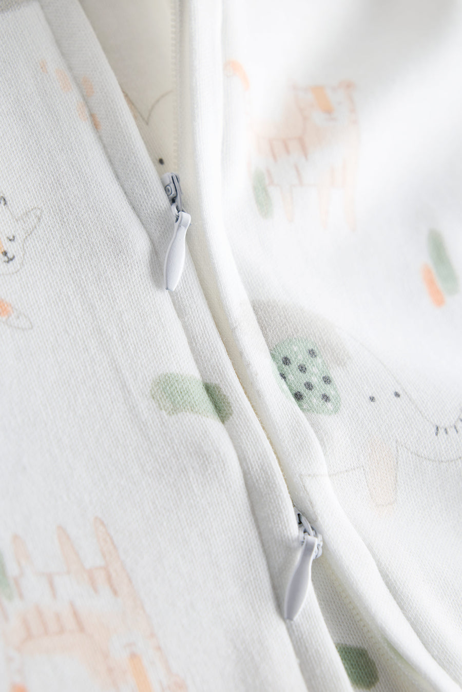 2 Way Double Zipper Sleepsuit with Feet For Babies | Unisex