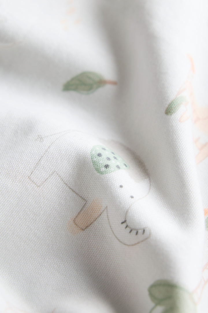 100% Cotton Baby Zipper Sleepsuit with Feet | Babies Sleepwear | Unisex