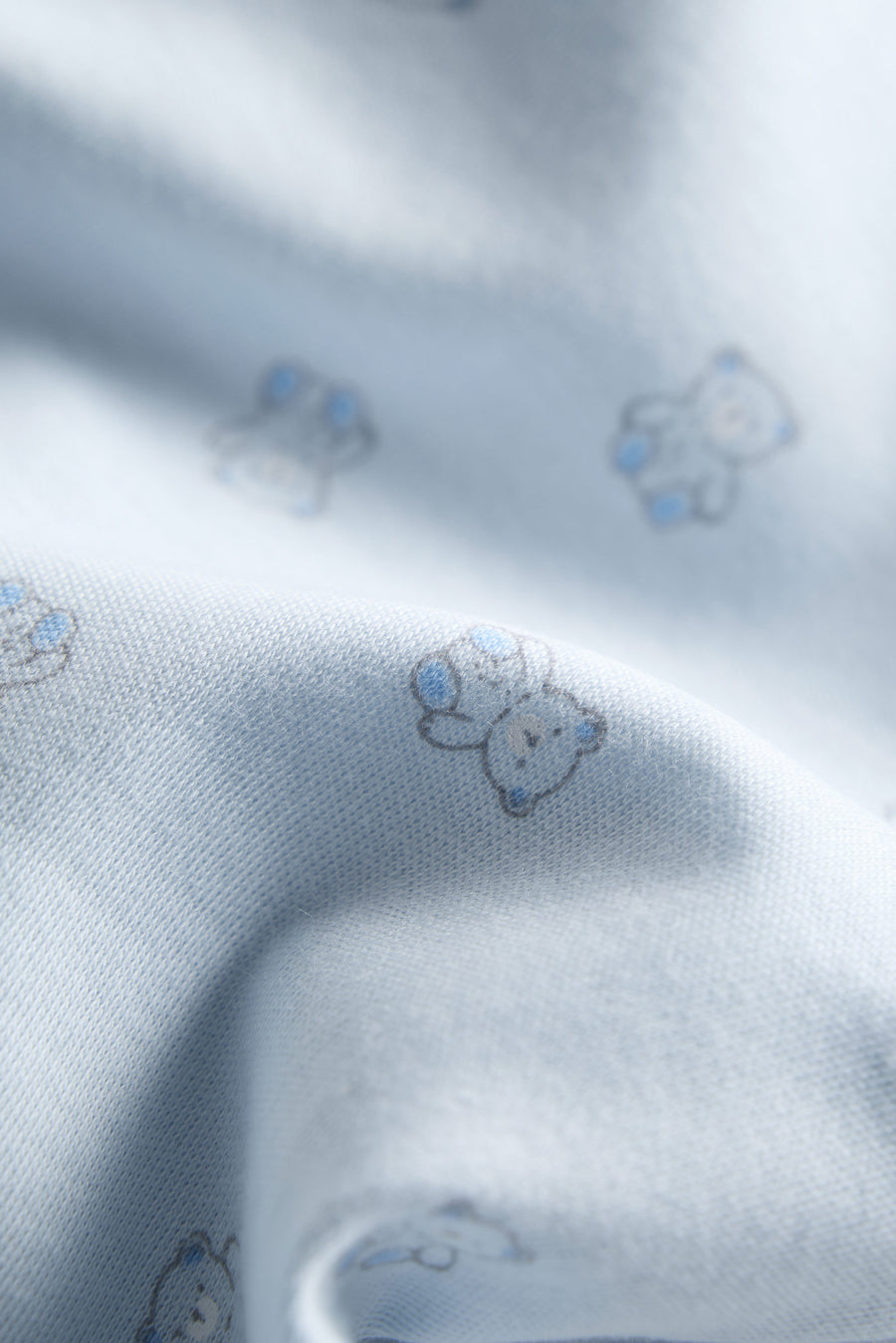 2 Way Double Zipper Sleepsuit with Feet For Babies | Bear Print