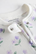 2 Way Double Zipper Sleepsuit with Feet For Babies | Floral