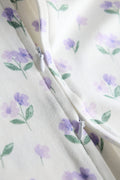 2 Way Double Zipper Sleepsuit with Feet For Babies | Floral