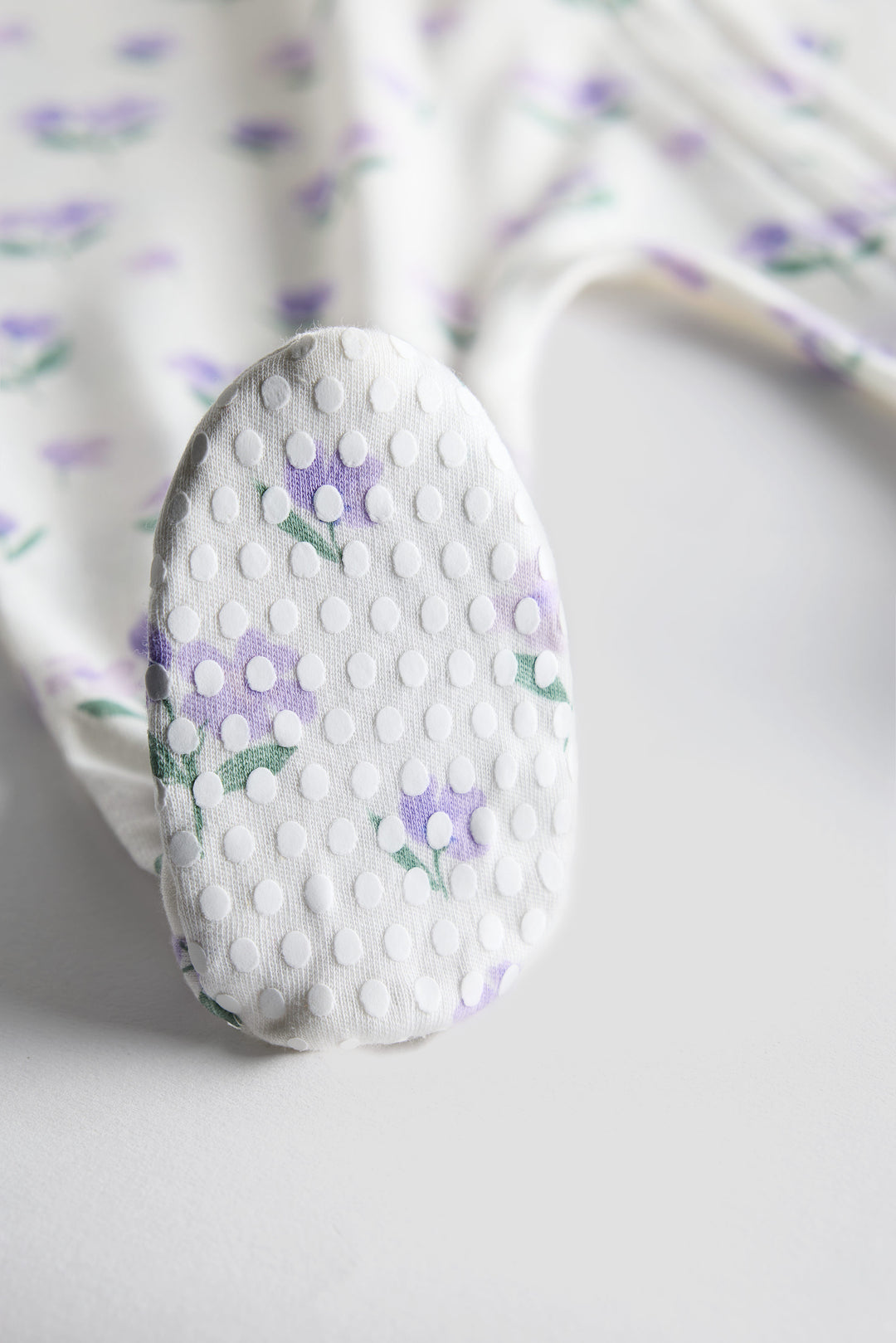 100% Cotton Baby Zipper Sleepsuit with Feet | Babies Sleepwear | Floral