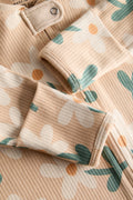 2 Way Double Zipper Sleepsuit with Feet For Babies | Bright floral