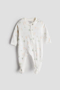 2 Way Double Zipper Sleepsuit with Feet For Babies | Unisex