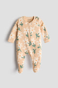 2 Way Double Zipper Sleepsuit with Feet For Babies | Bright floral