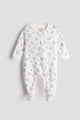 2 Way Double Zipper Sleepsuit with Feet For Babies | Floral
