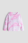 Full sleeves tshirt - Pink Tie Dye