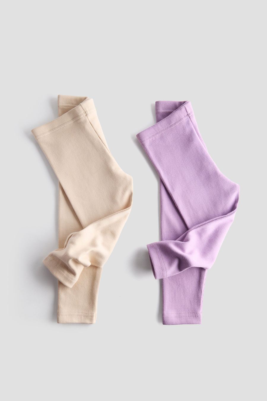 Baby Leggings - Pack of 2 (Girls, Unisex, Soft Cotton, Stretchable, Everyday Comfort)
