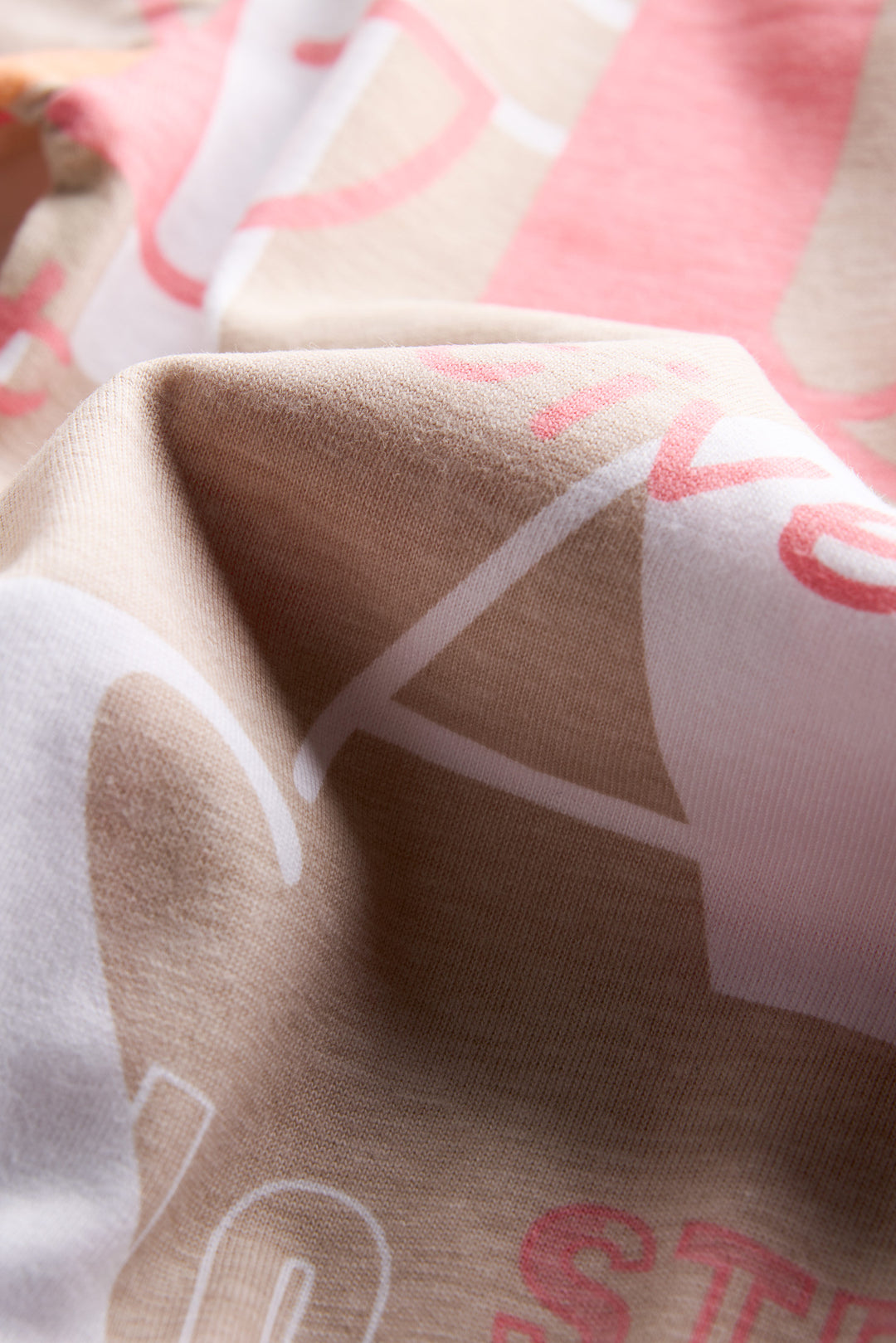 Unisex Kids Oversized Inspirational Print T-Shirt – 100% Cotton, Positive Slogan Beige