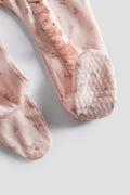 Baby Zip Sleep and Play Footed Sleepwear| Babies Pajamas | Baby Girl | Pink
