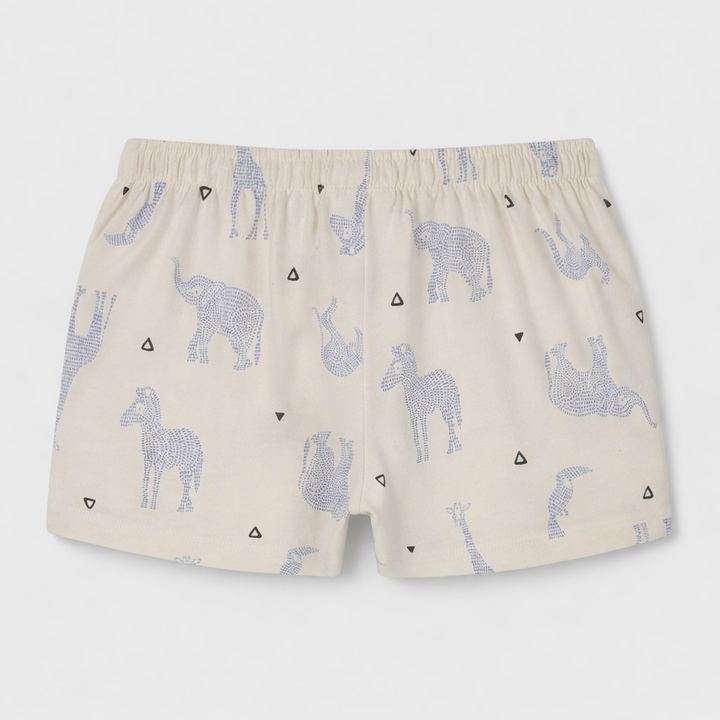 Girls Ivory Unique Zebra Print Shorts