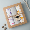 GOTS Certified Organic Cotton Baby Burp Cloth 3 Pack