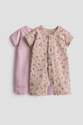 Floral Pink Half Romper Set - Pack of 2
