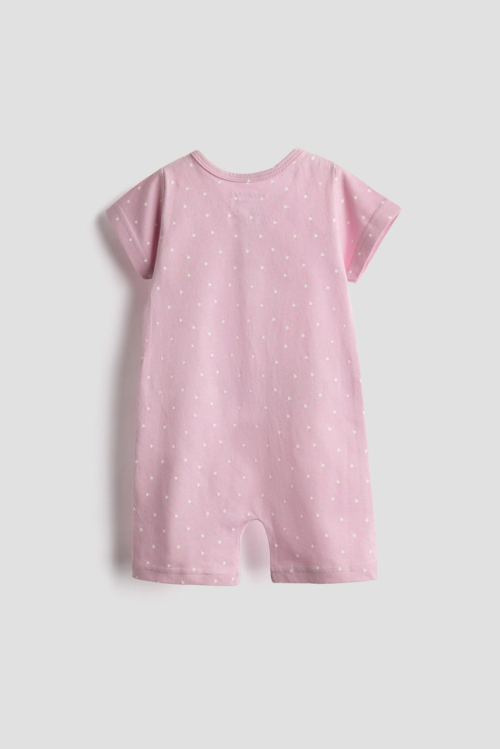 Floral Pink Half Romper Set - Pack of 2