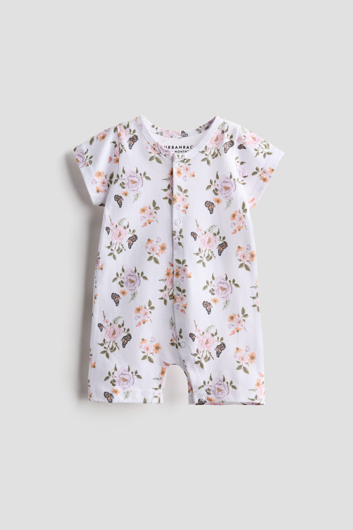 Floral Bouquet Half Romper
