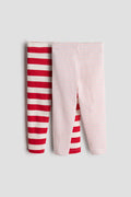 Ribbed Cotton Leggings for Baby & Toddlers – Pack of 2
