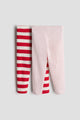 Ribbed Cotton Leggings for Baby & Toddlers – Pack of 2