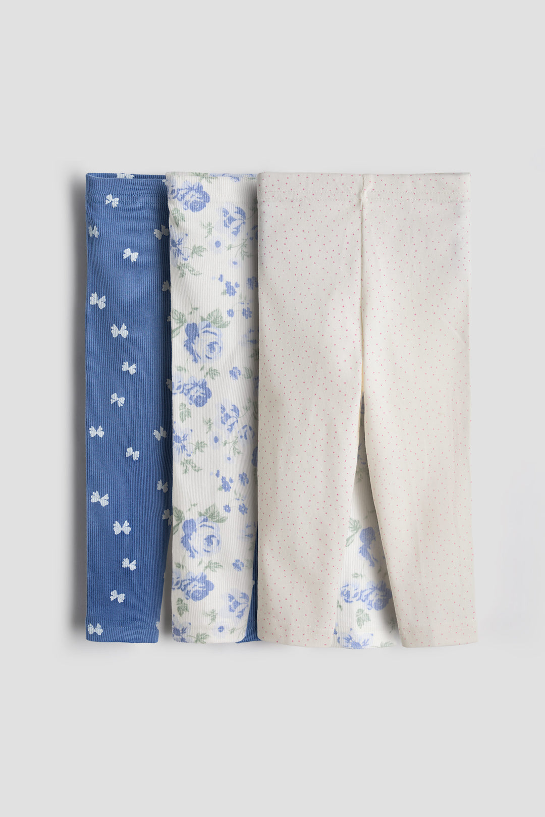 Ribbed Cotton Printed Leggings for Babies &amp; Toddlers – Pack of 3