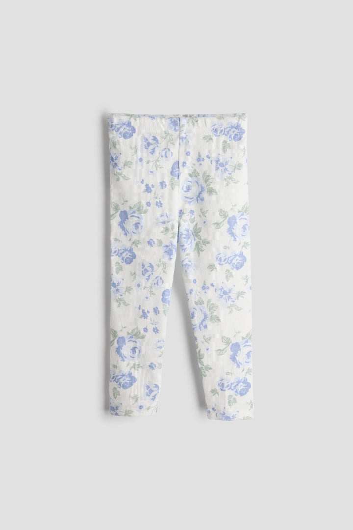 Ribbed Cotton Printed Leggings for Babies &amp; Toddlers – Pack of 3